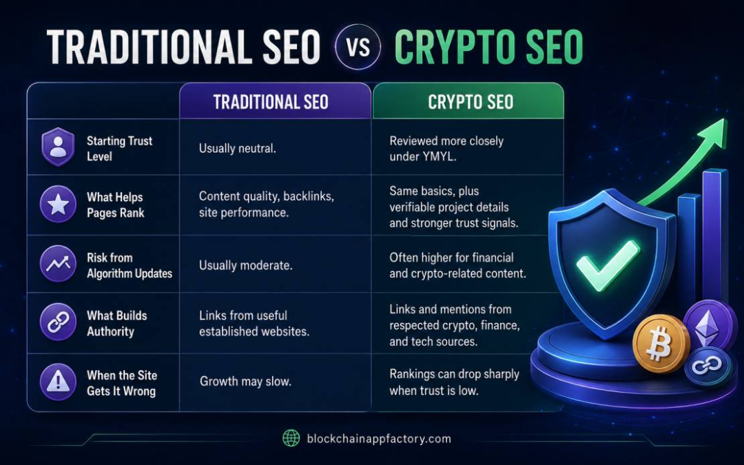 traditional seo vs crypto seo