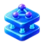 Two connected blockchain layers with network nodes