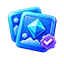 Digital collectible cards with a verification badge