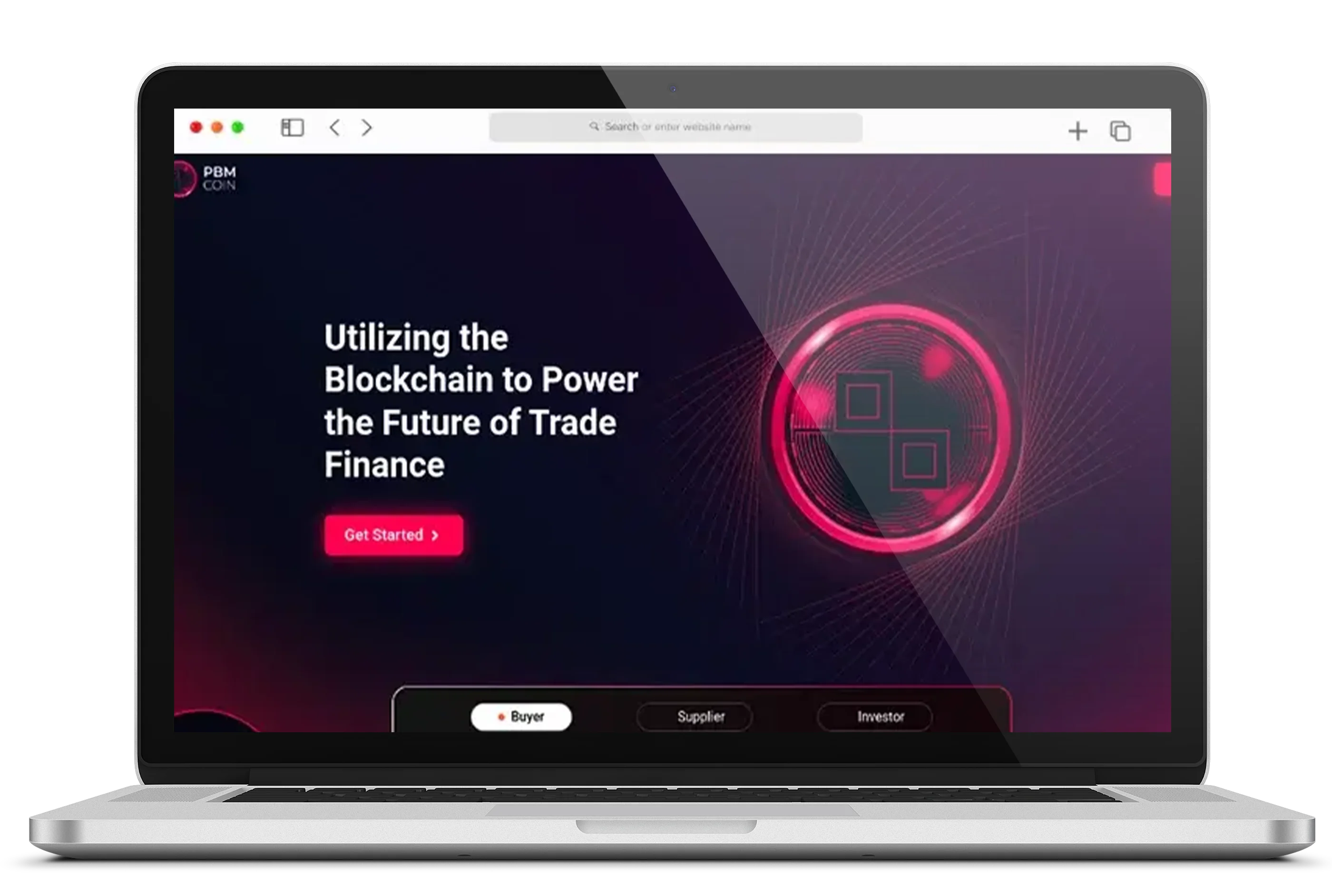 PBMC all-in-one crypto ecosystem interface on laptop 