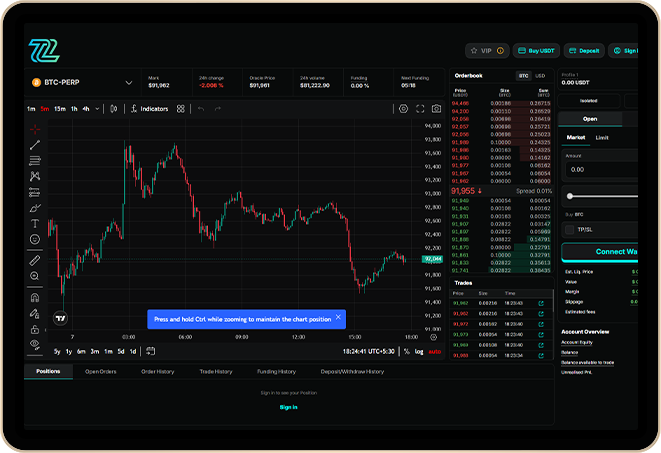 Live Perpetual DEX Demo in Action