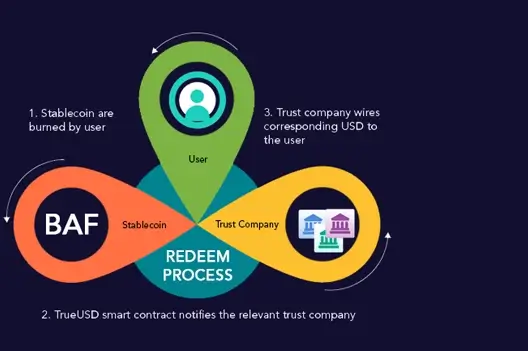Asset Redemption Process stablecoin development