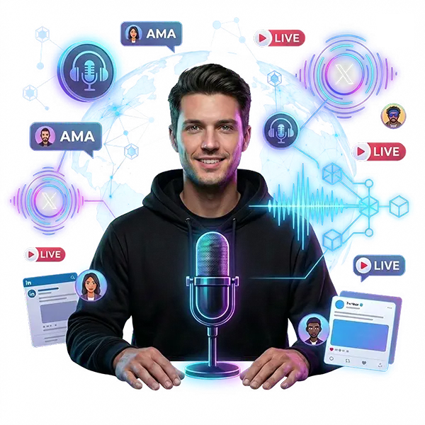 Web3 Podcast, AMA & Livestream Marketing Experts!